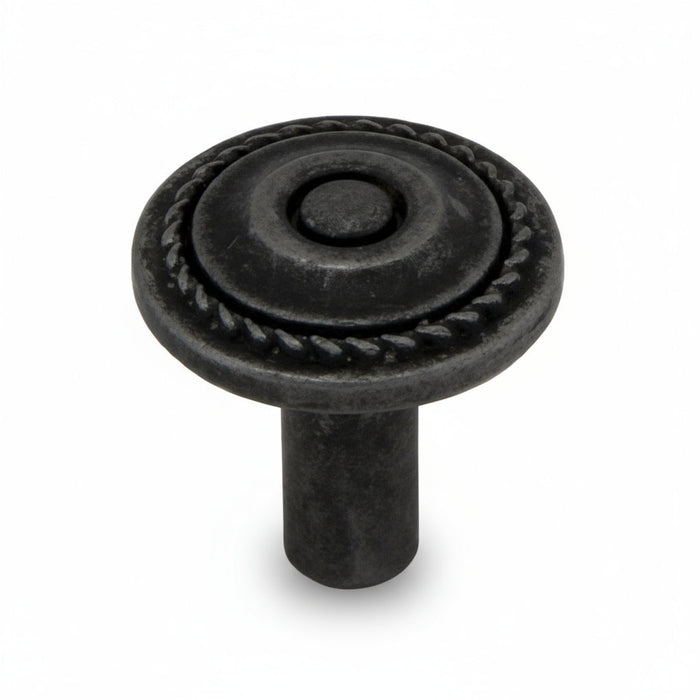 Silverline K2306 Zinc Alloy Cabinet Knob  -  Antique Iron Pewter