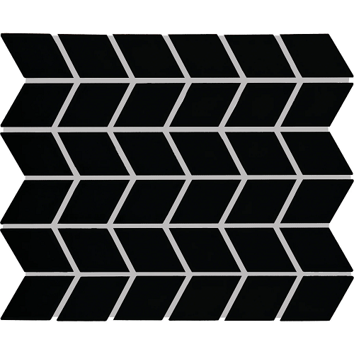 Color Wheel Retro Ceramic Black K711 Mosaic Matte 1