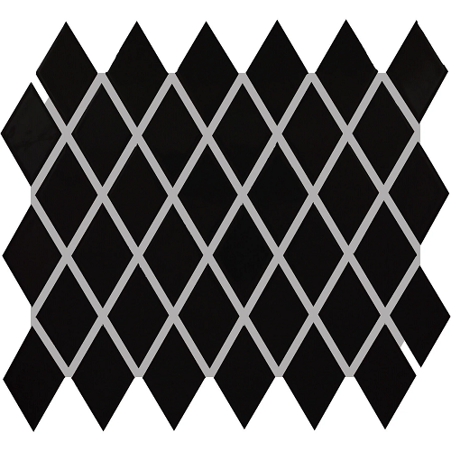 Color Wheel Retro Ceramic Black K711 Mosaic Matte 1