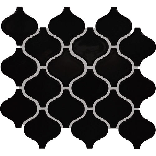 Color Wheel Retro Ceramic Black K711 Mosaic Matte 1