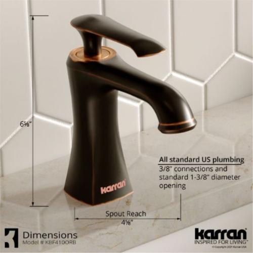 Woodburn Solid Brass Oil Rubbed Bronze Bathroom Faucet 3