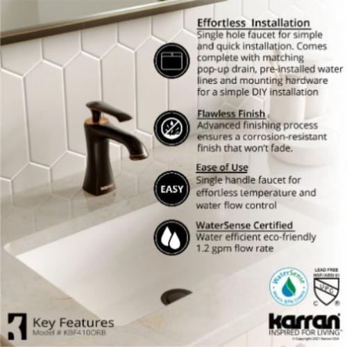 Woodburn Solid Brass Oil Rubbed Bronze Bathroom Faucet 4