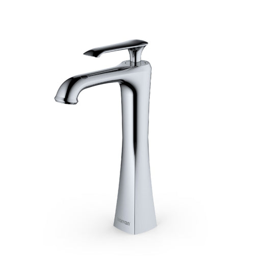 Woodburn Chrome Solid Brass Vessel Bathroom Faucet - Single Handle / One Hole with Matching Pop Up Drain