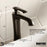 Woodburn Solid Brass Matte Black Bathroom Faucet 4