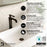 Woodburn Solid Brass Matte Black Bathroom Faucet 5