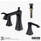 Woodburn Solid Brass Matte Black Bathroom Faucet 2