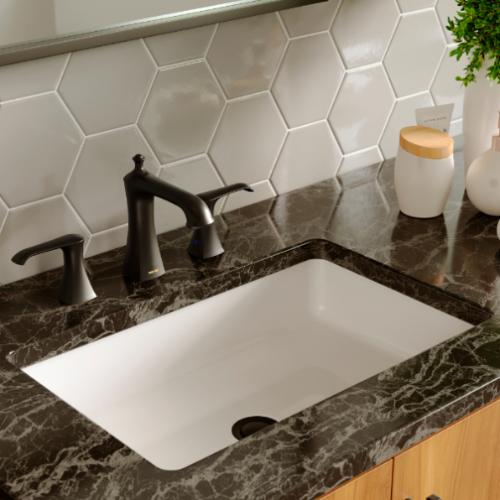 Woodburn Solid Brass Matte Black Bathroom Faucet 3
