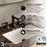 Woodburn Solid Brass Matte Black Bathroom Faucet 5