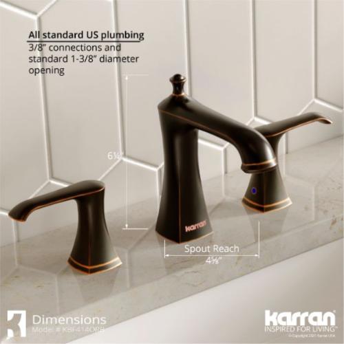 Woodburn Solid Brass Oil Rubbed Bronze Bathroom Faucet 4