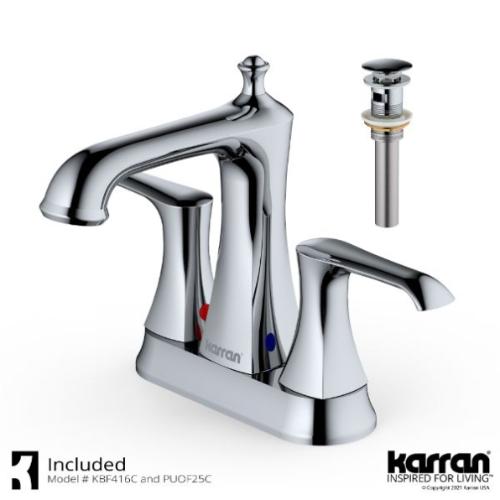 Woodburn Solid Brass Chrome Bathroom Faucet 2