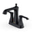 Woodburn Solid Brass Matte Black Bathroom Faucet 1