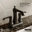 Woodburn Solid Brass Matte Black Bathroom Faucet 4