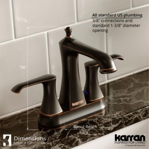Woodburn Solid Brass Oil Rubbed Bronze Bathroom Faucet 4