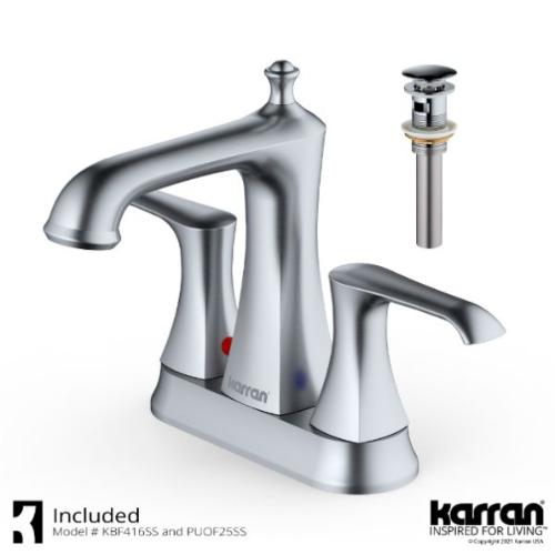 Woodburn Solid Brass Stainless Steel Bathroom Faucet 2