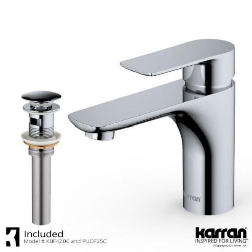 Kayes Solid Brass Chrome Bathroom Faucet 2