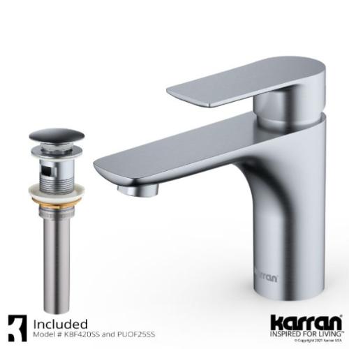 Kayes Solid Brass Stainless Steel Bathroom Faucet 2