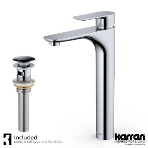 Kayes Solid Brass Chrome Bathroom Faucet 2