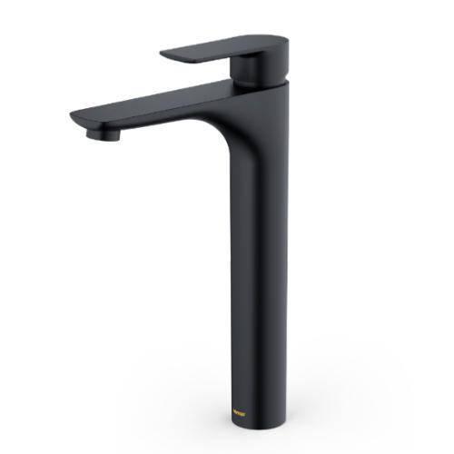 Kayes Solid Brass Matte Black Bathroom Faucet 1
