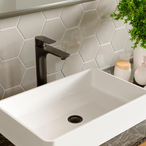 Kayes Solid Brass Matte Black Bathroom Faucet 3