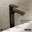 Kayes Solid Brass Matte Black Bathroom Faucet 4