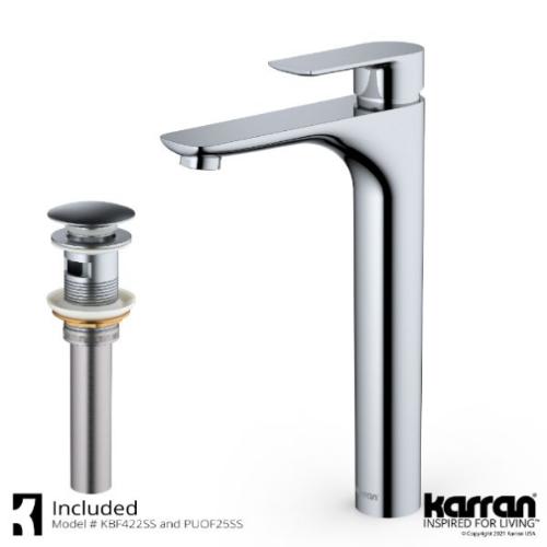 Kayes Solid Brass Stainless Steel Bathroom Faucet 2