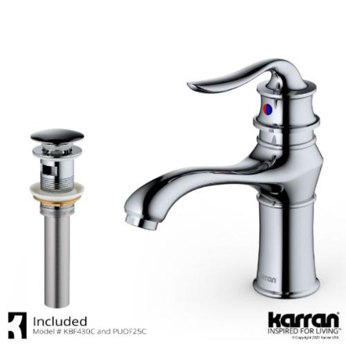 Dartford Solid Brass Chrome Bathroom Faucet 2