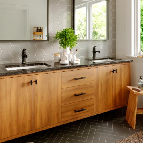 Dartford Solid Brass Matte Black Bathroom Faucet 6