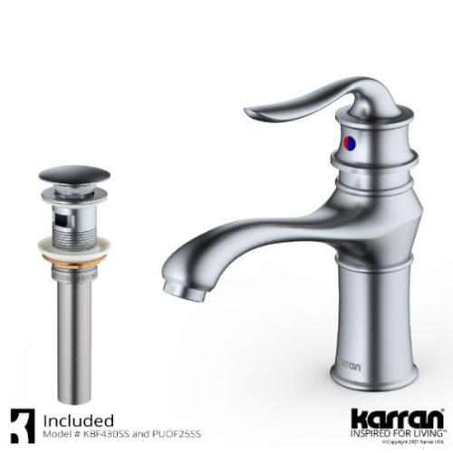 Dartford Solid Brass Stainless Steel Bathroom Faucet 2