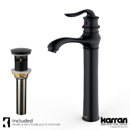 Dartford Solid Brass Matte Black Bathroom Faucet 2