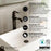 Dartford Solid Brass Matte Black Bathroom Faucet 5
