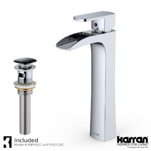 Kassel Solid Brass Chrome Bathroom Faucet 2