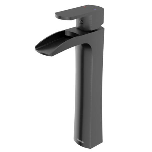 Kassel Solid Brass Gunmetal Grey Bathroom Faucet 1