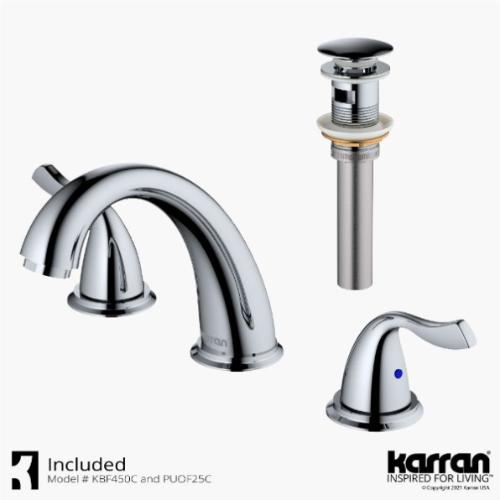Fulham Solid Brass Chrome Bathroom Faucet 2