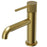 Tryst Solid Brass Brushed Gold Bathroom Faucet 1