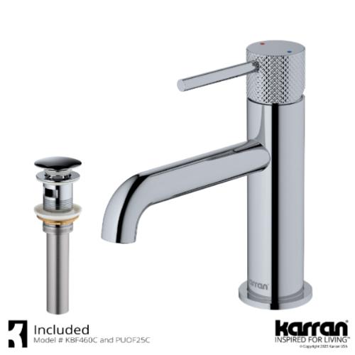 Tryst Solid Brass Chrome Bathroom Faucet 2