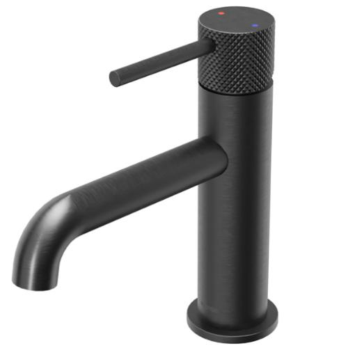 Tryst Solid Brass Gunmetal Grey Bathroom Faucet 1