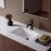 Tryst Solid Brass Matte Black Bathroom Faucet 3