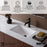 Tryst Solid Brass Matte Black Bathroom Faucet 5