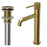 Tryst Solid Brass Brushed Gold Bathroom Faucet 2