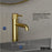 Tryst Solid Brass Brushed Gold Bathroom Faucet 4