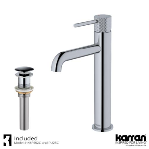 Tryst Solid Brass Chrome Bathroom Faucet 2