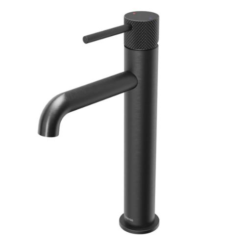 Tryst Solid Brass Gunmetal Grey Bathroom Faucet 1