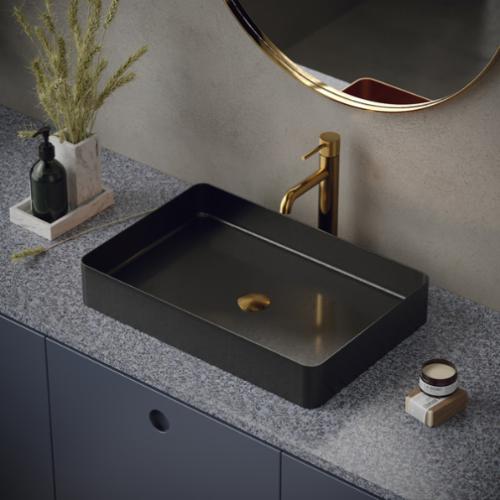 Tryst Solid Brass Gold Bathroom Faucet 3