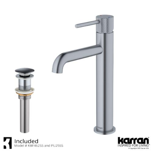 Tryst Solid Brass Stainless Steel Bathroom Faucet 2