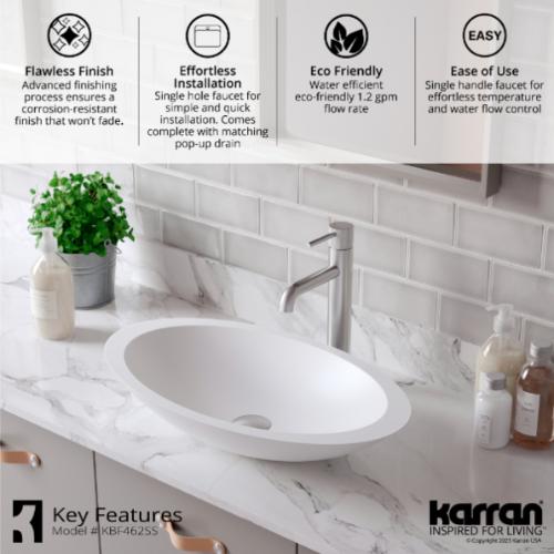 Tryst Solid Brass Stainless Steel Bathroom Faucet 5