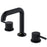 Tryst Solid Brass Matte Black Bathroom Faucet 1