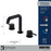Tryst Solid Brass Matte Black Bathroom Faucet 4