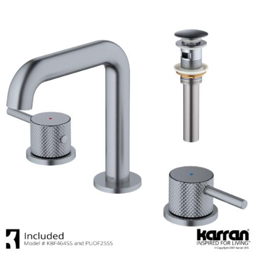 Tryst Solid Brass Stainless Steel Bathroom Faucet 2