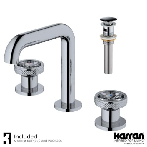 Tryst Solid Brass Chrome Bathroom Faucet 2