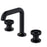 Tryst Solid Brass Matte Black Bathroom Faucet 1